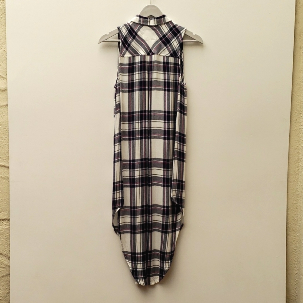 Rails Jordyn Plaid Sleeveless Button Down Midi Sh… - image 5